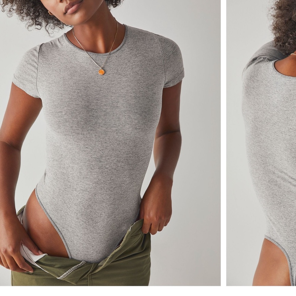 FREE PEOPLE - clean lines tee bodysuit